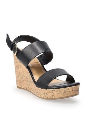 LC Lauren Conrad Wedges (8) EUC